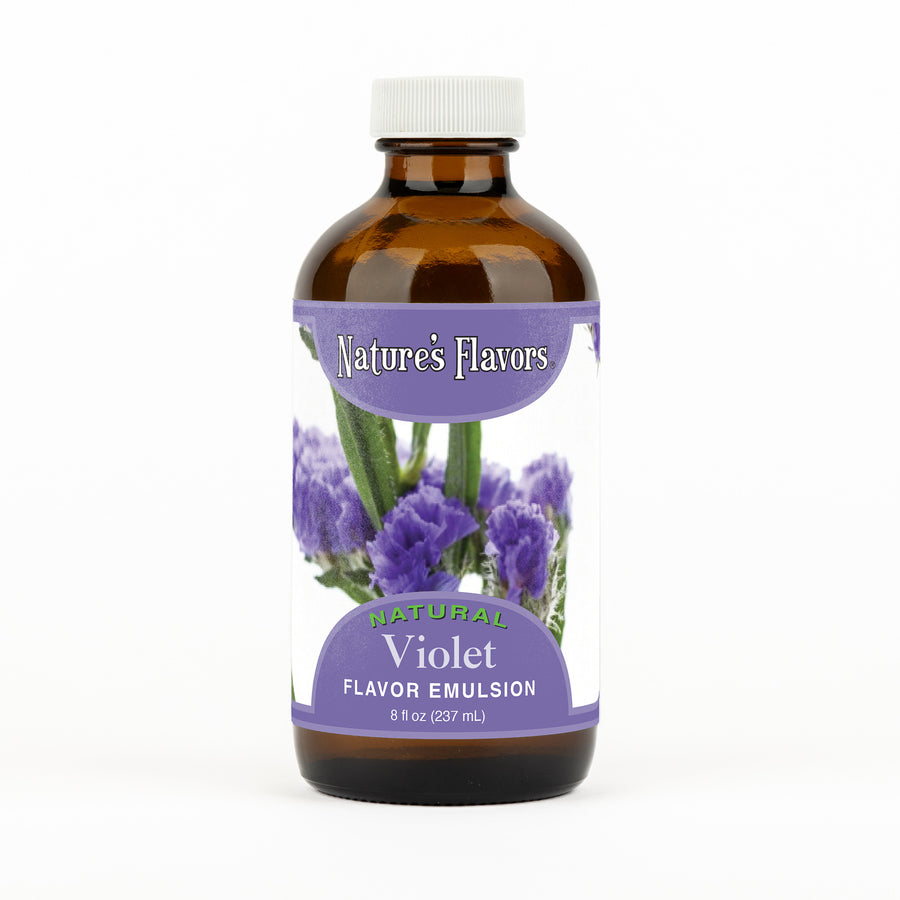 Violet Flavor Emulsion for High Heat Applications