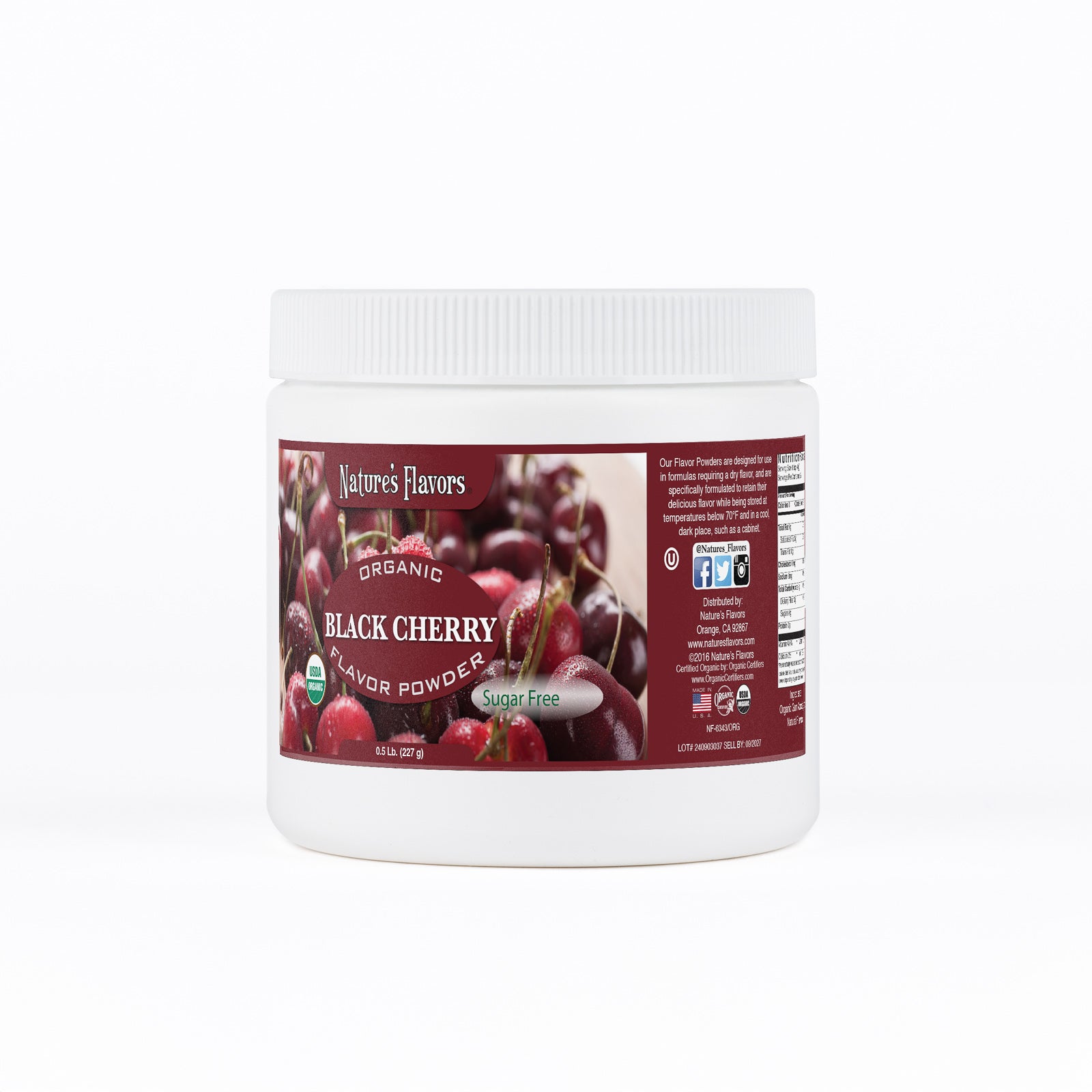 Black Cherry Flavor Powder (Sugar-Free), Organic – Nature's Flavors