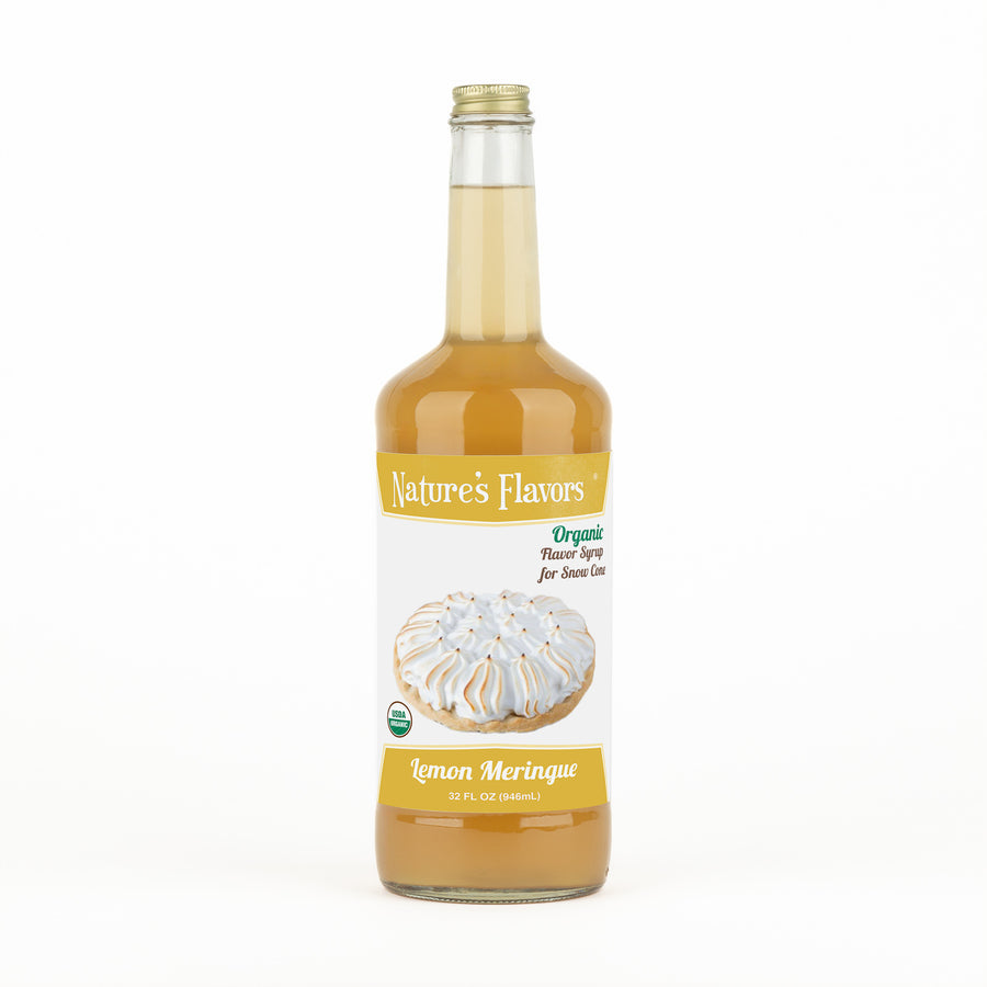 Lemon Meringue Snow Cone Syrup, Organic