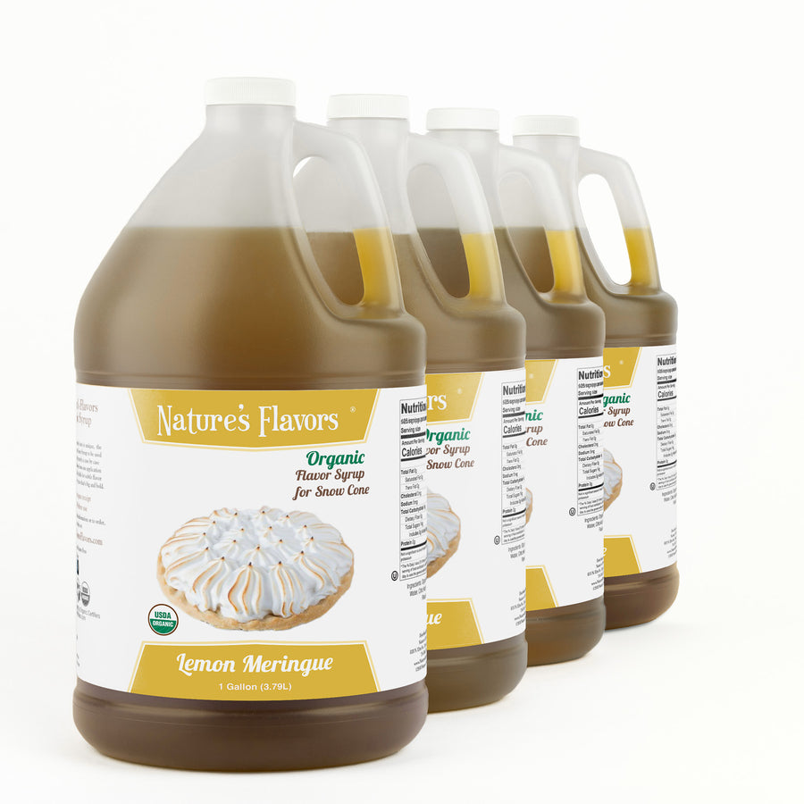 Lemon Meringue Snow Cone Syrup, Organic