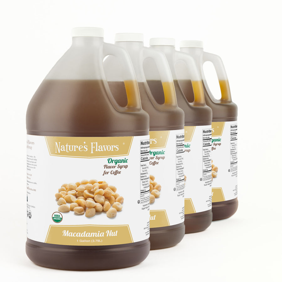 Macadamia Nut Coffee Syrup, Organic