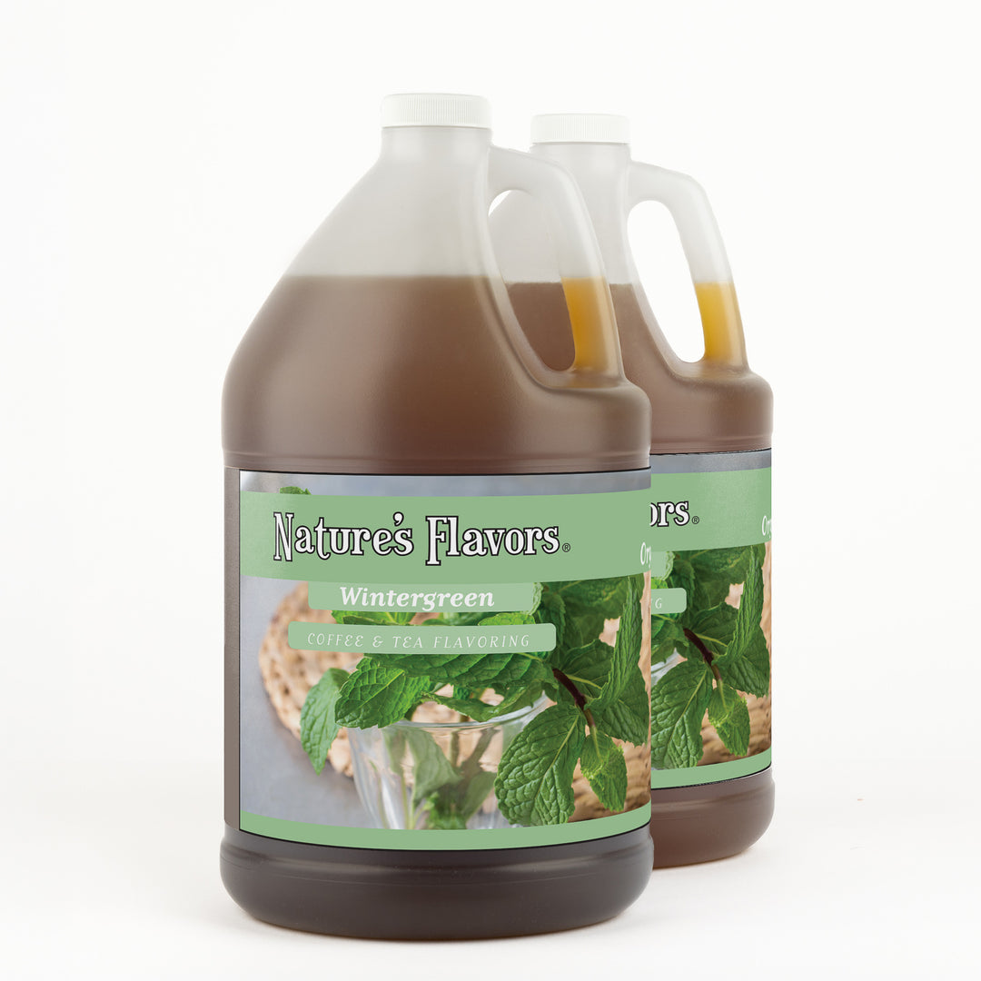 Organic Wintergreen Coffee and Tea Flavor Without Diacetyl