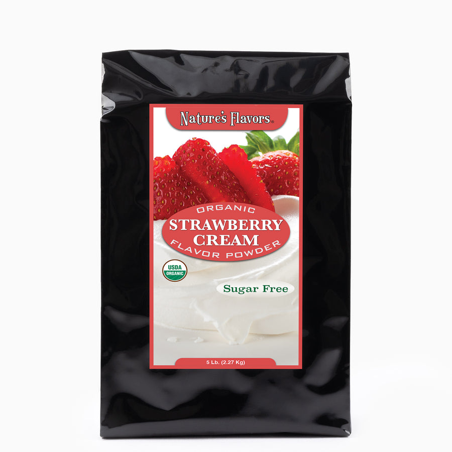 Strawberry Cream Flavor Powder (Sugar-Free), Organic