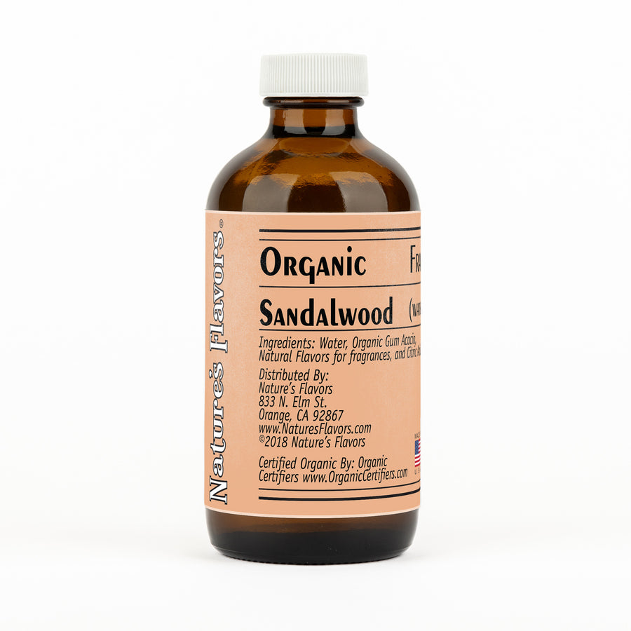 Organic Sandalwood Fragrance Emulsion with Floral Notes (Water Soluble)