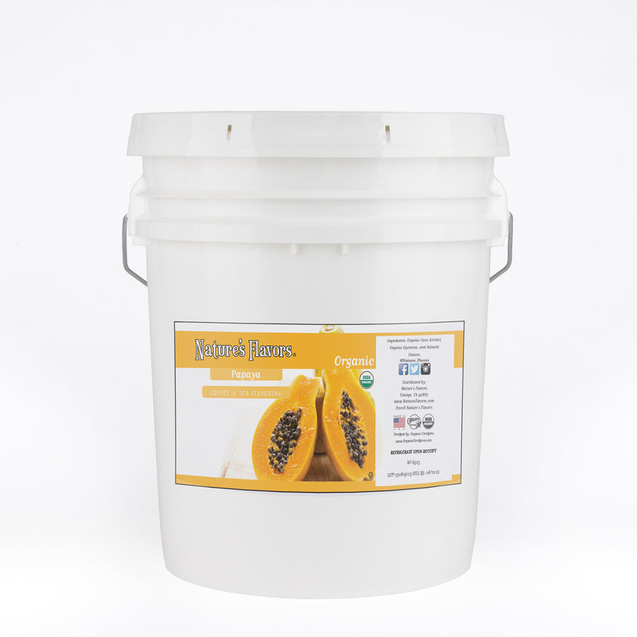 Organic Papaya Coffee and Tea Flavor Without Diacetyl