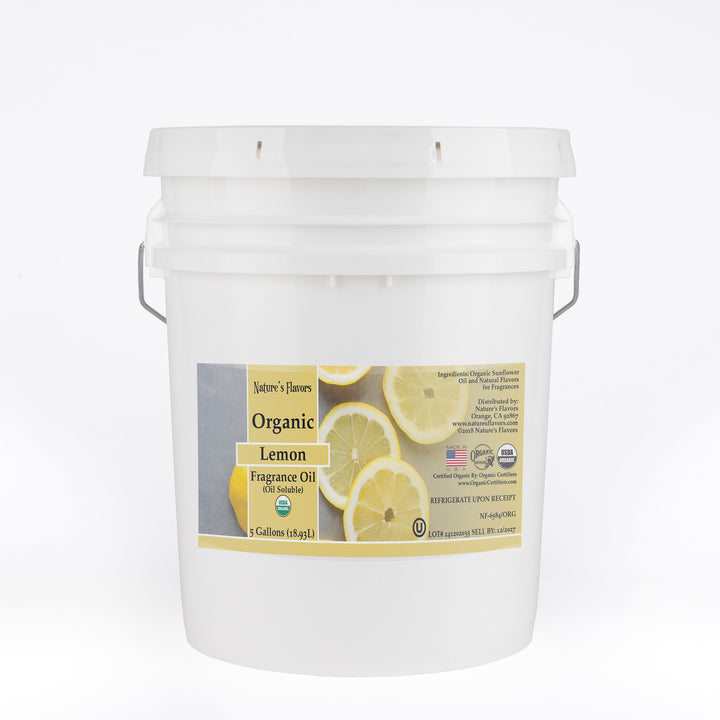 5gal Lemon Fragrance oil - Oil soluble organic