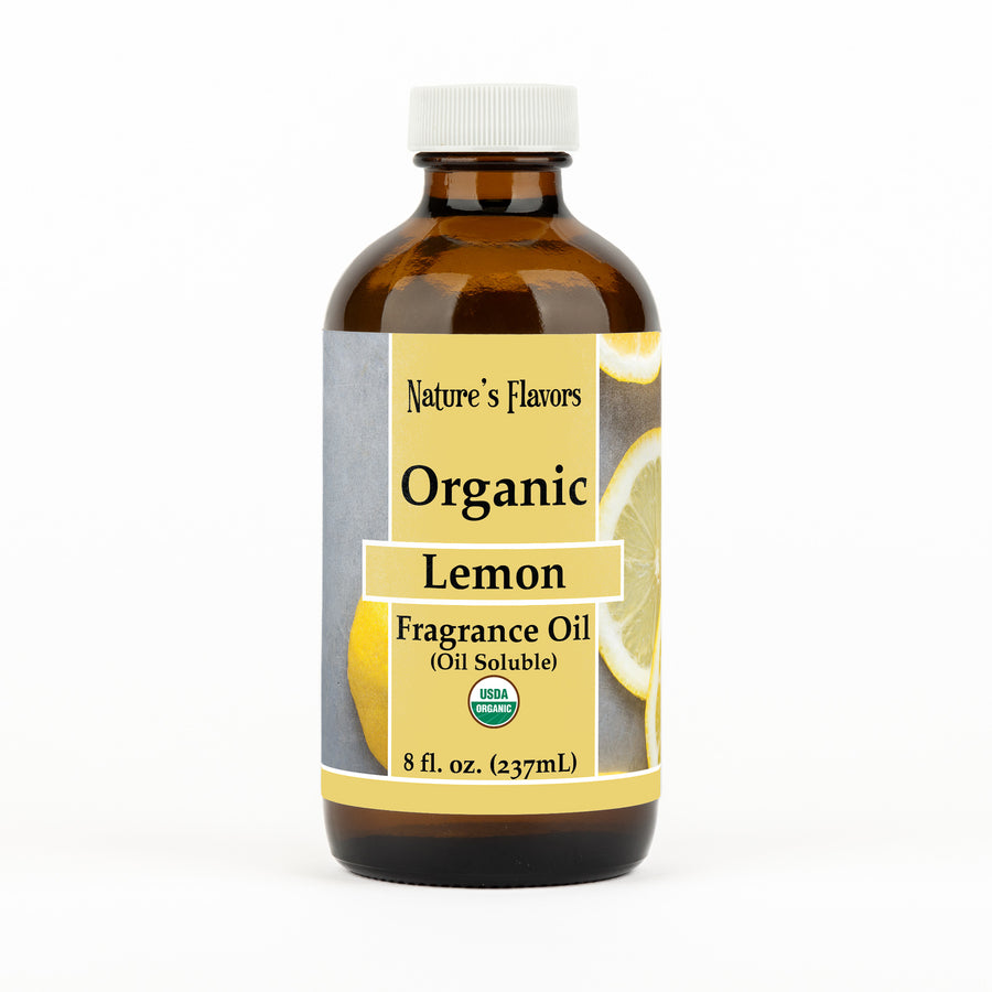 8oz Lemon Fragrance oil - Oil soluble organic