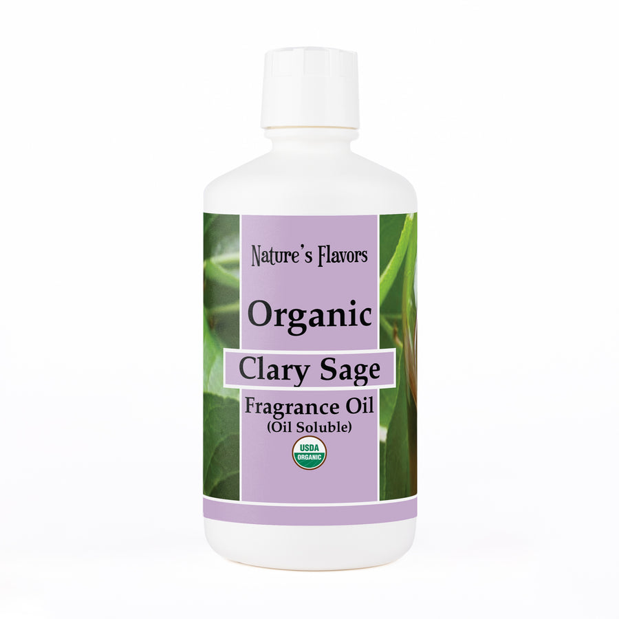 Clary Sage Fragrance Oil (Oil Soluble), Organic