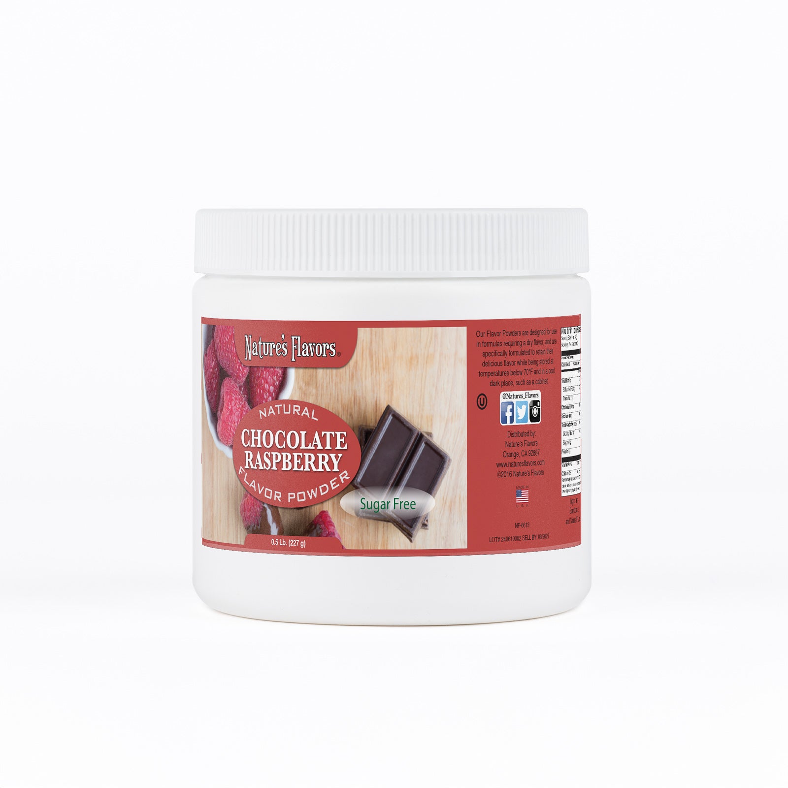 Chocolate Raspberry Sugar Free Flavor Powder – Nature's Flavors