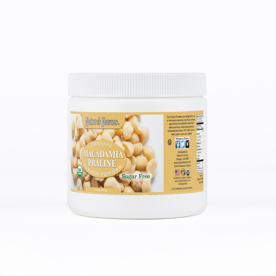 Macadamia Praline Flavor Powder (Sugar-Free), Organic
