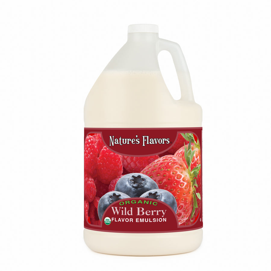Wild Berry Flavor Emulsion for High Heat Applications, Organic