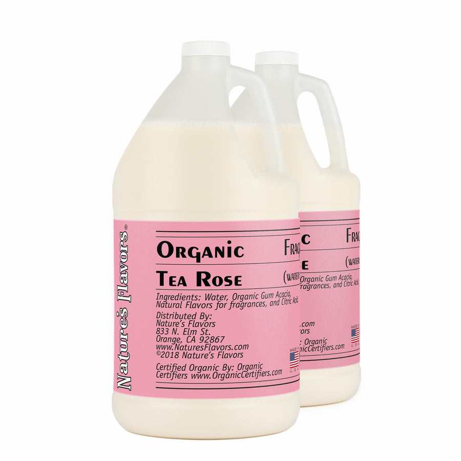 Organic Tea Rose Fragrance Emulsion (Water Soluble)