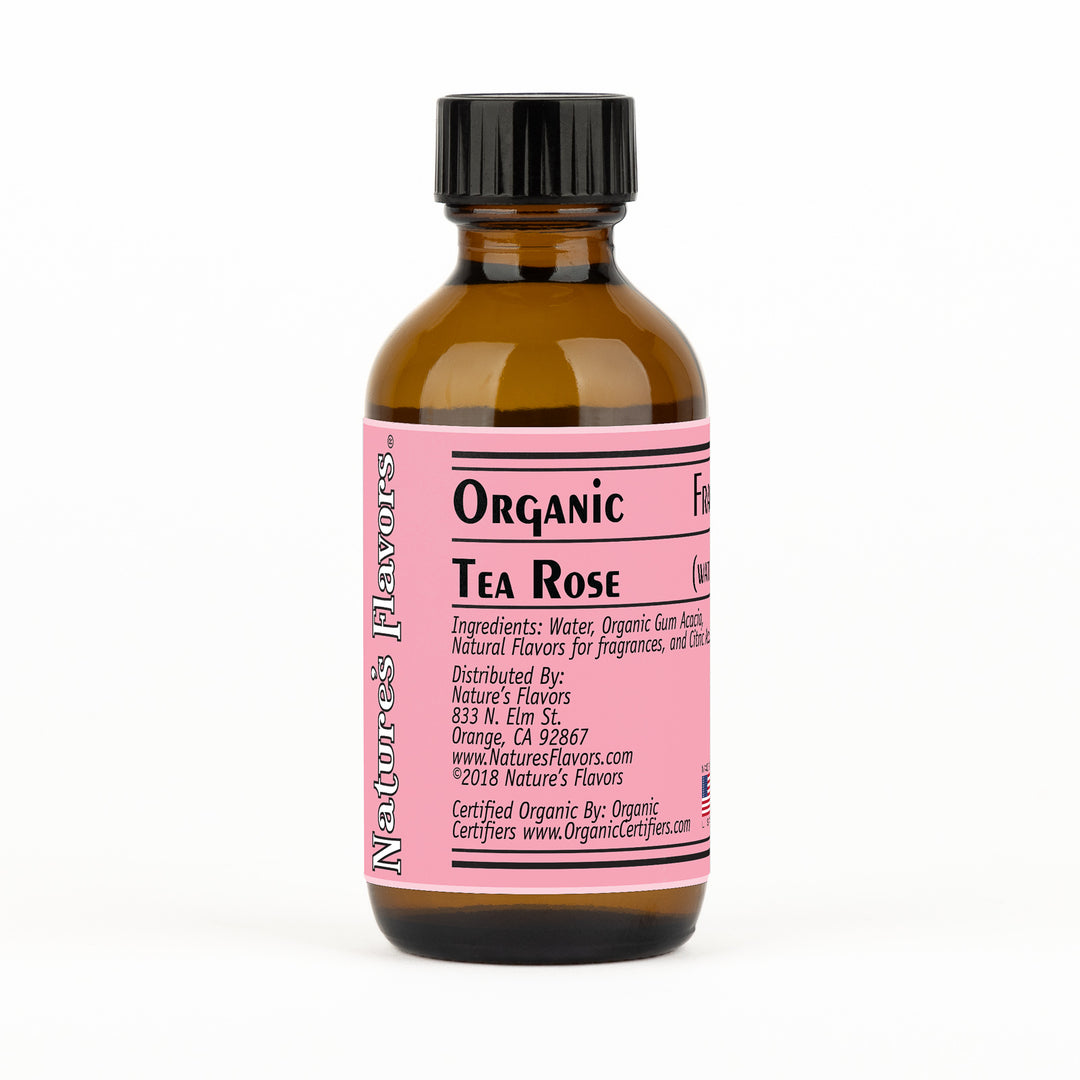 Organic Tea Rose Fragrance Emulsion (Water Soluble)