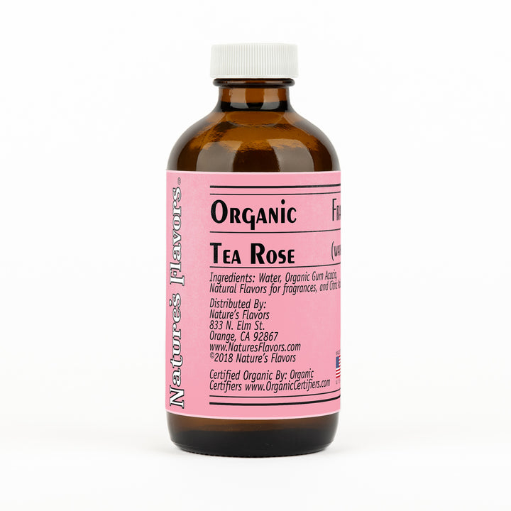 Organic Tea Rose Fragrance Emulsion (Water Soluble)