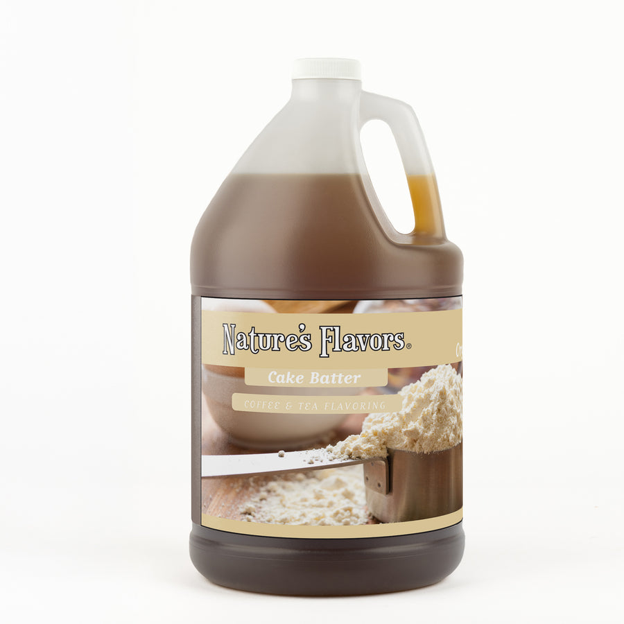 Organic Cake Batter Coffee and Tea Flavor Without Diacetyl