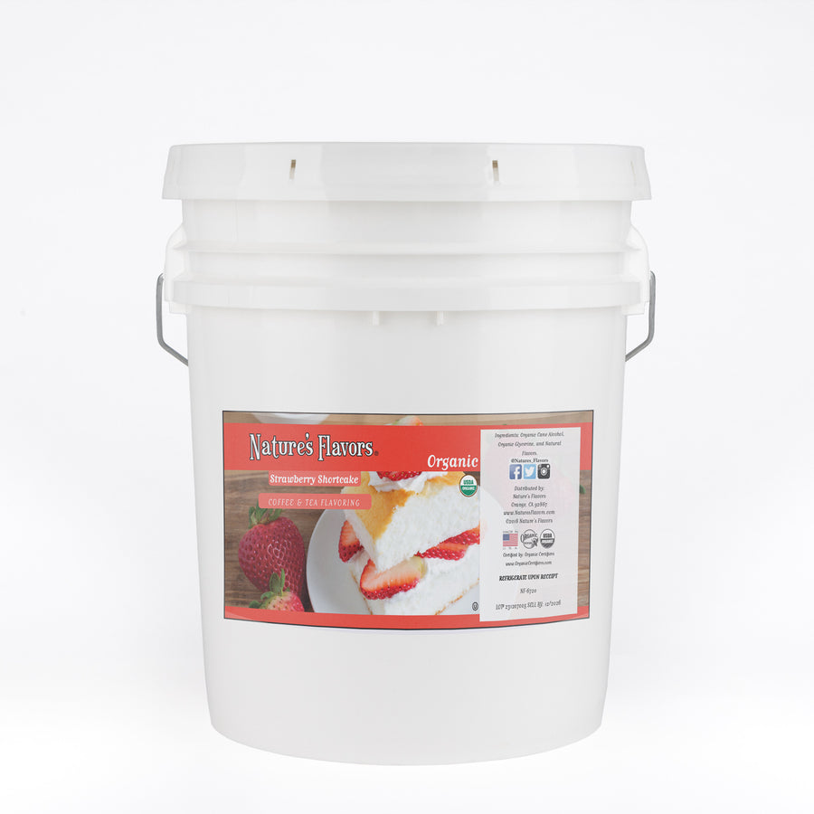Organic Strawberry Shortcake Coffee and Tea Flavoring Without Diacetyl