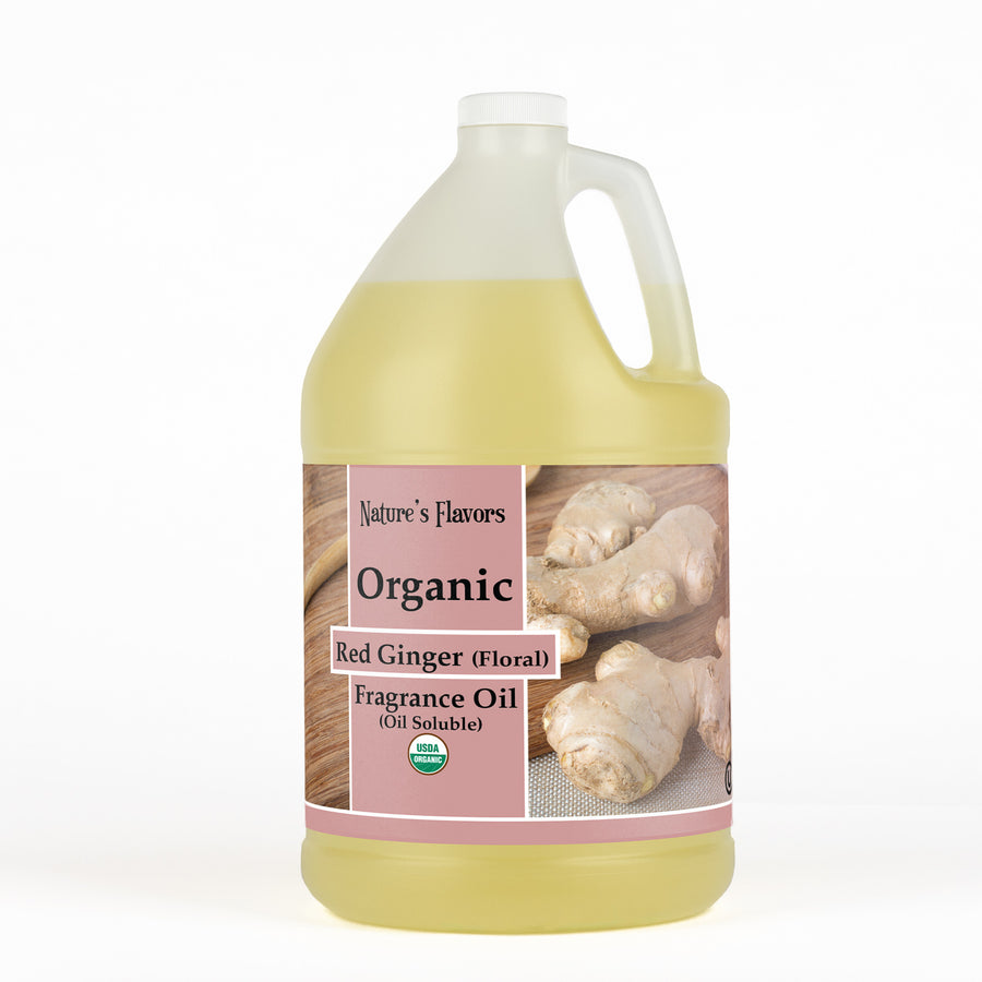 Red Ginger Fragrance Oil with Floral Notes (Oil Soluble), Organic