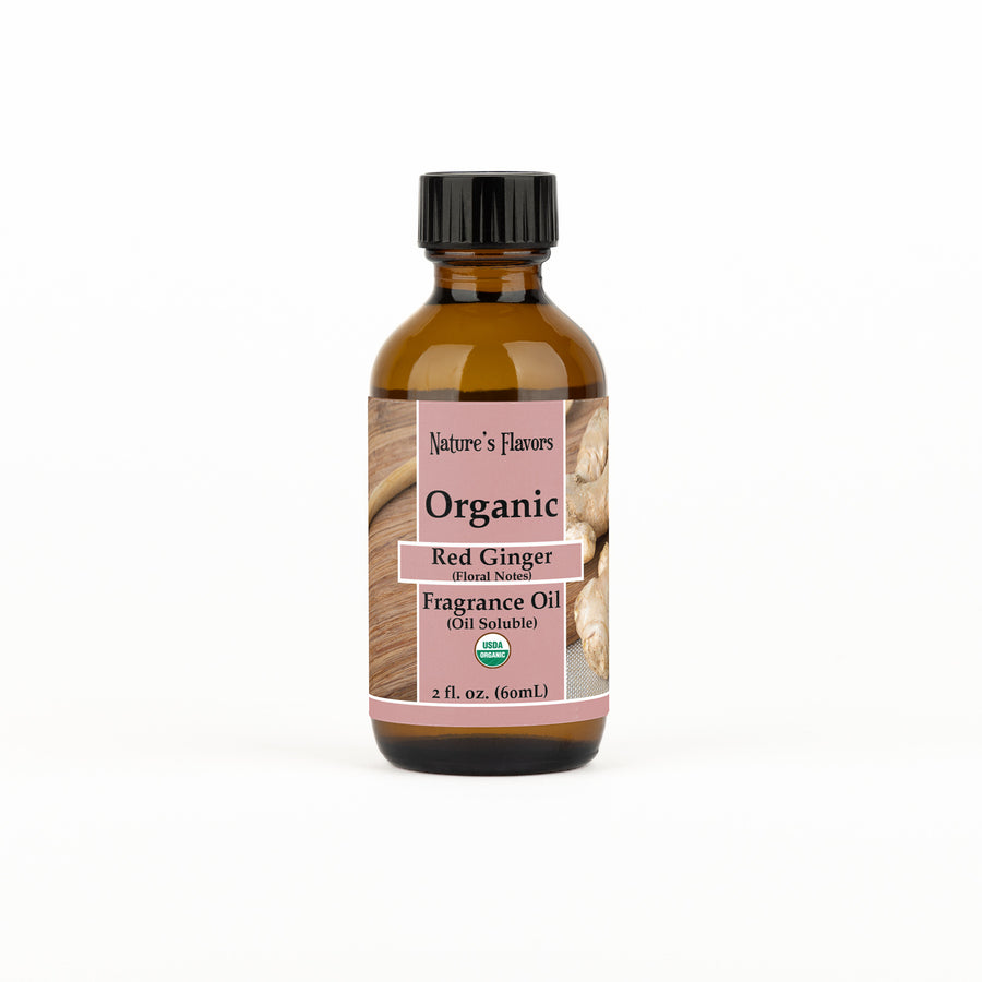 Red Ginger Fragrance Oil with Floral Notes (Oil Soluble), Organic