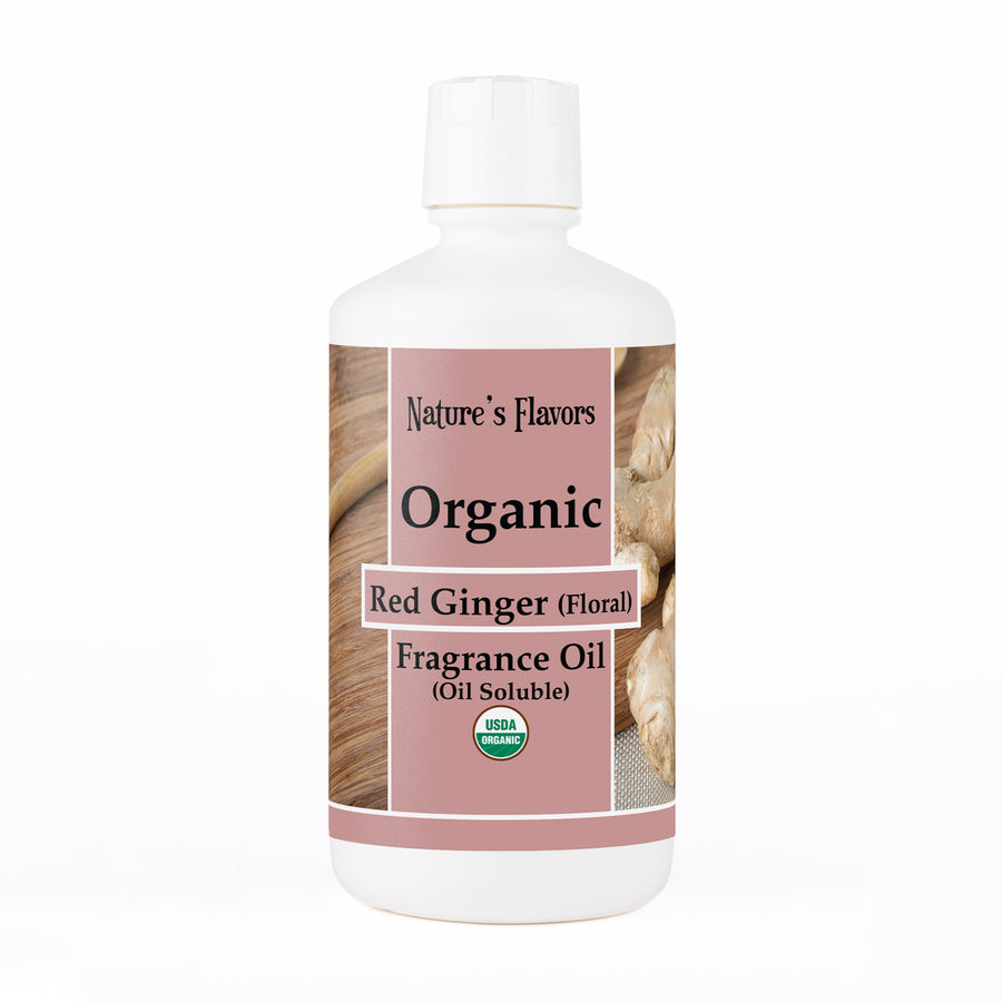 Red Ginger Fragrance Oil with Floral Notes (Oil Soluble), Organic