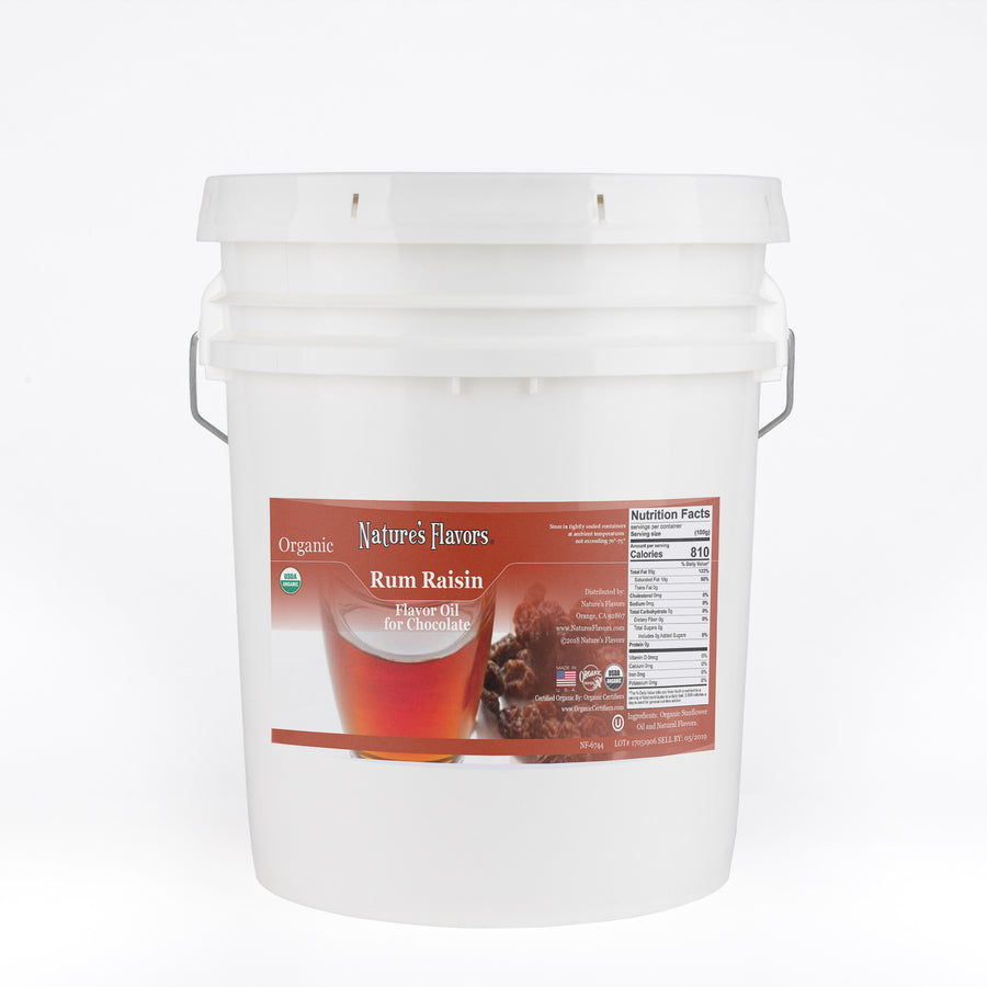 Organic Rum Raisin Flavor Oil For Chocolate