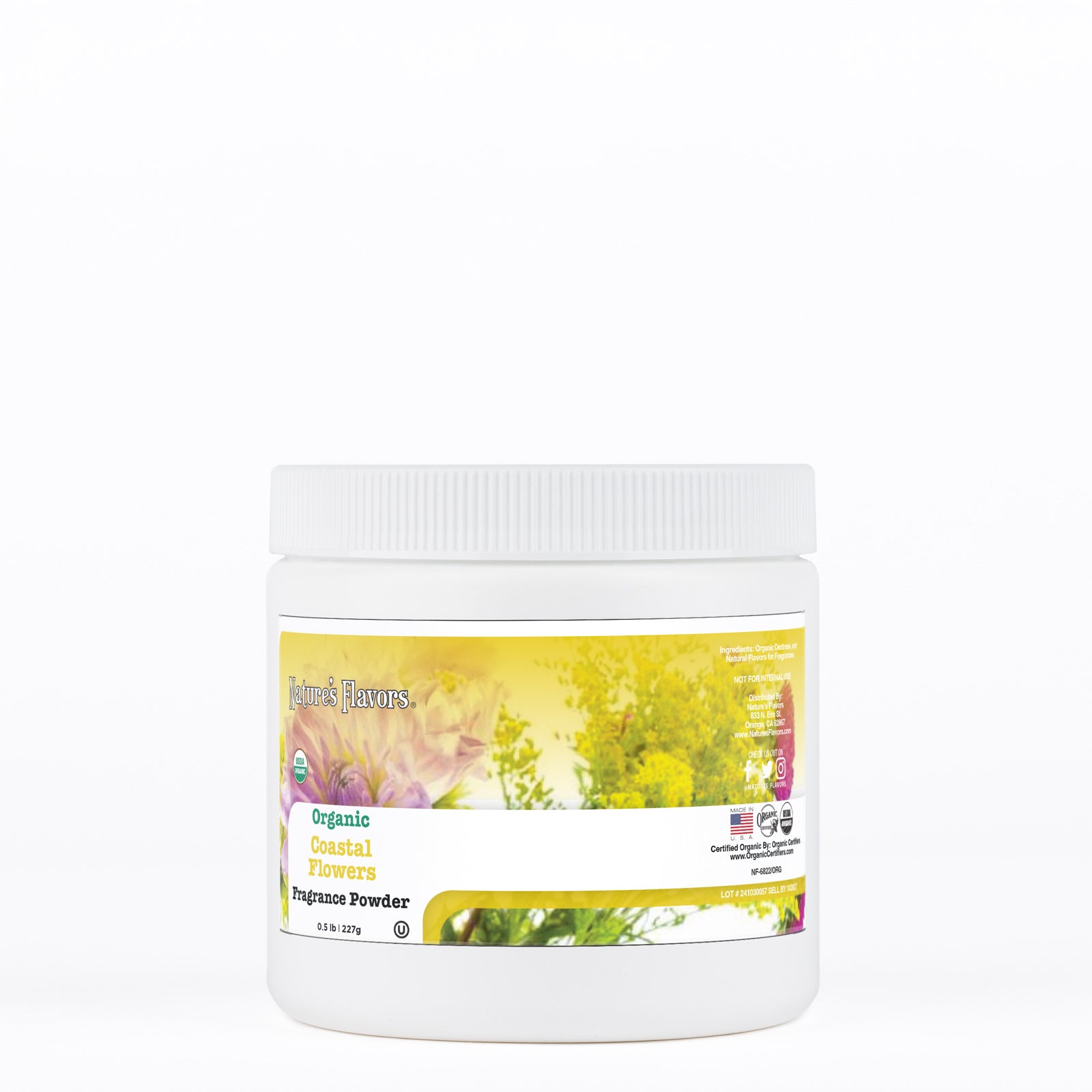 Organic Coastal Flowers Fragrance Powder – Nature's Flavors