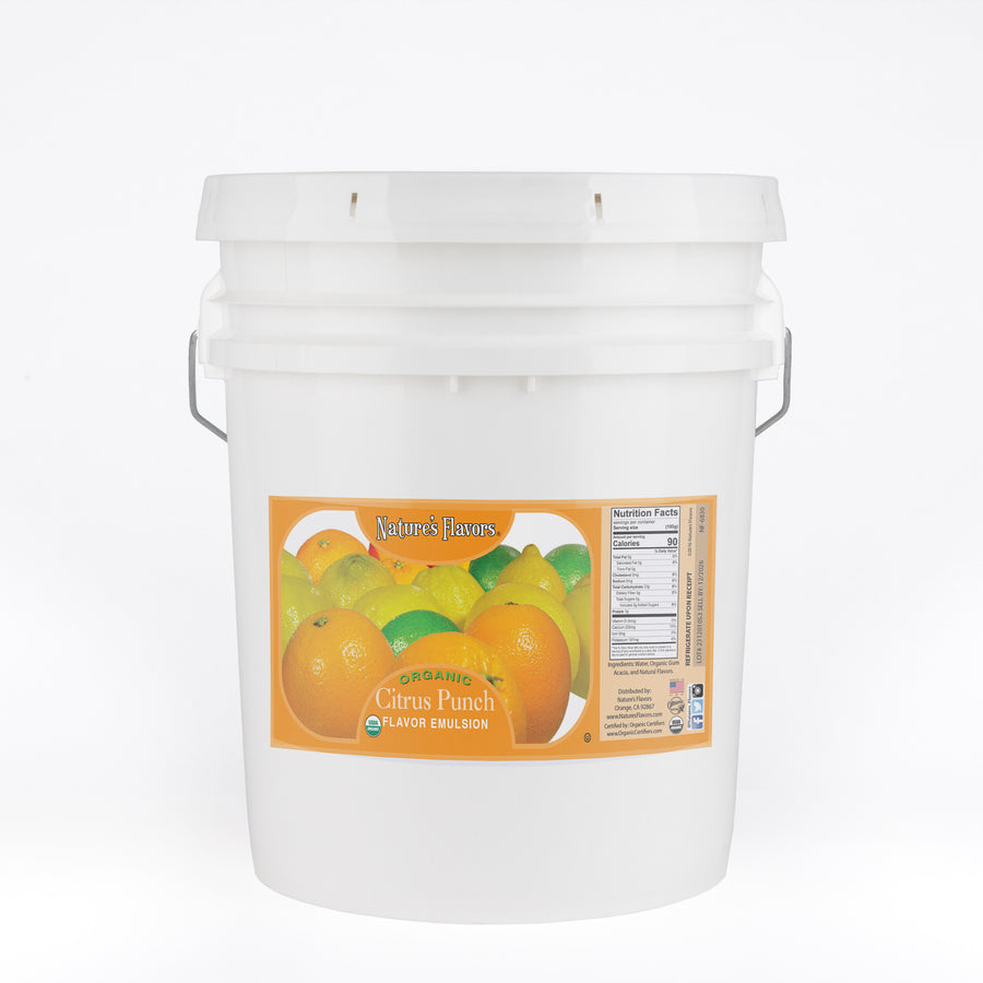 Citrus Punch Flavor Emulsion for High Heat Applications, Organic