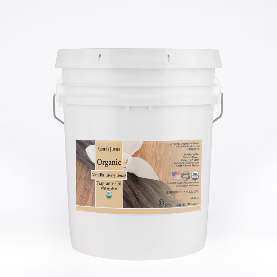 Vanilla Fragrance Oil (Heavy Floral) (Oil Soluble), Organic