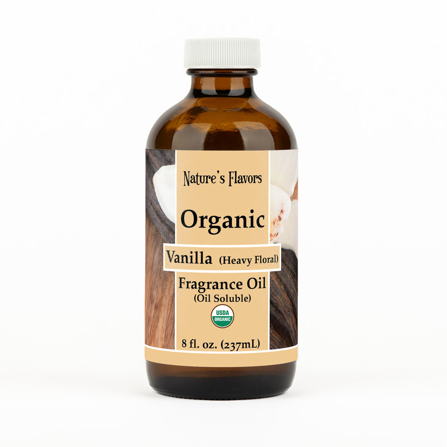 Vanilla Fragrance Oil (Heavy Floral) (Oil Soluble), Organic
