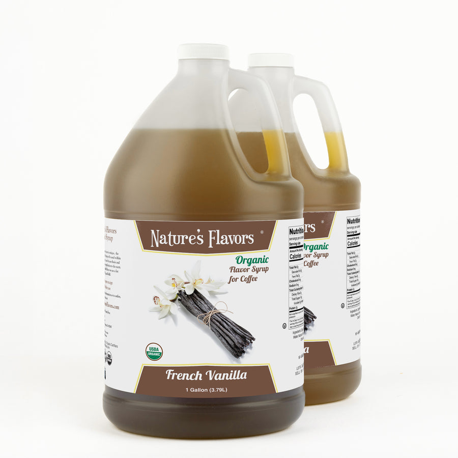 French Vanilla Coffee Syrup, Organic