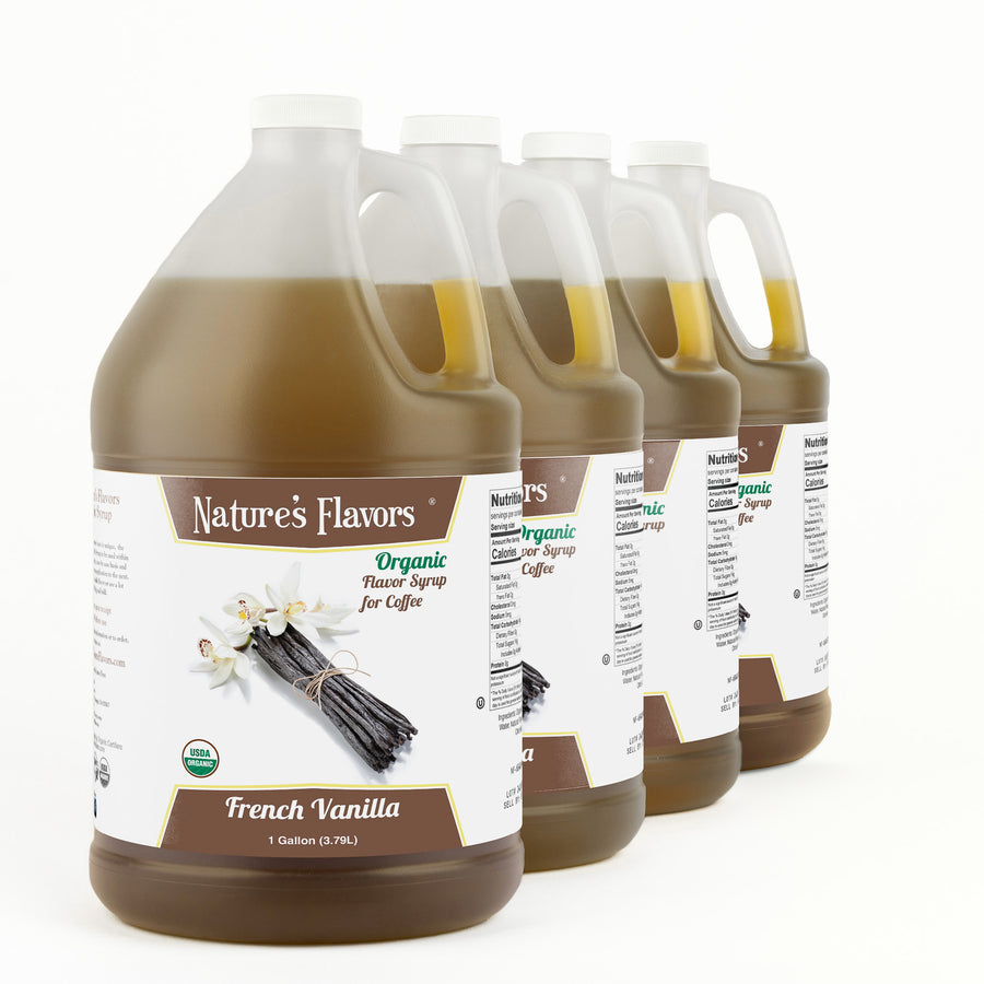 French Vanilla Coffee Syrup, Organic