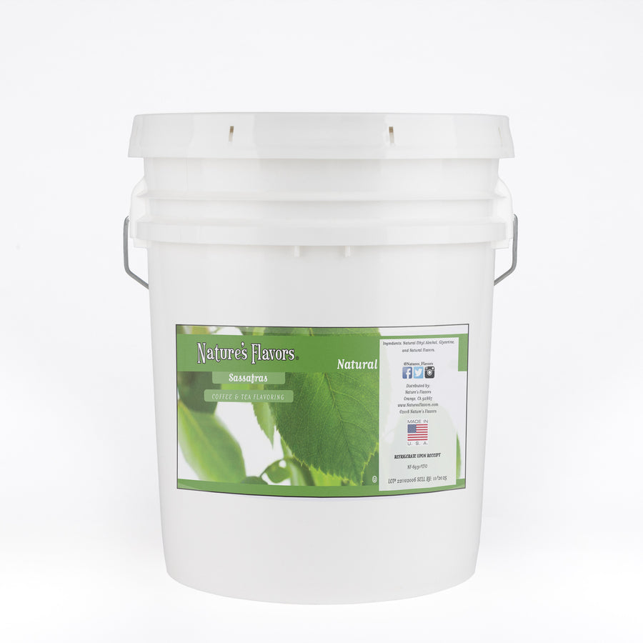 Sassafras Coffee and Tea Flavoring Without Diacetyl
