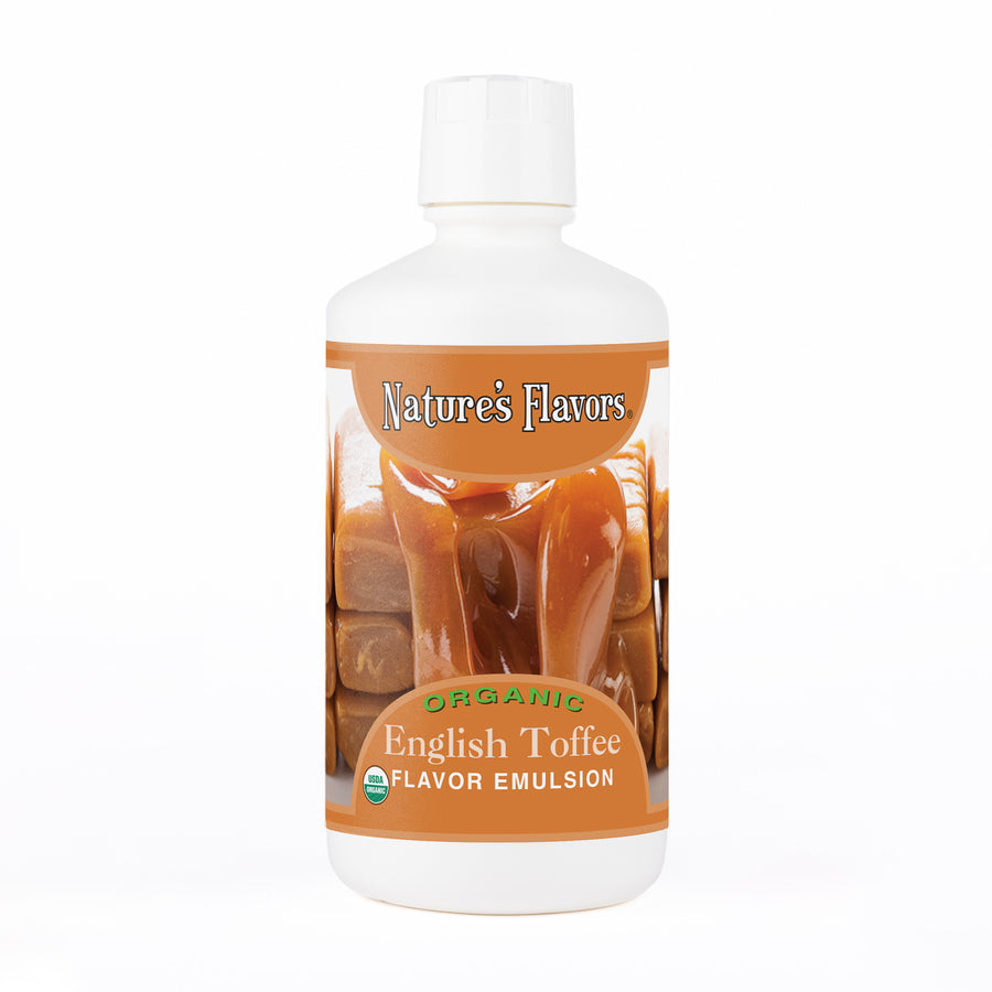 English Toffee Flavor Emulsion for High Heat Applications, Organic