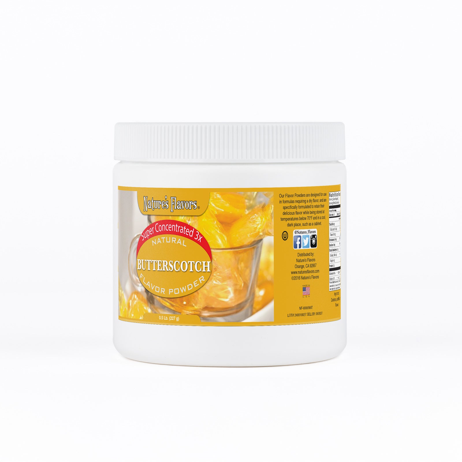 Butterscotch Super Concentrated Flavor Powder (3X Fold) – Nature's Flavors