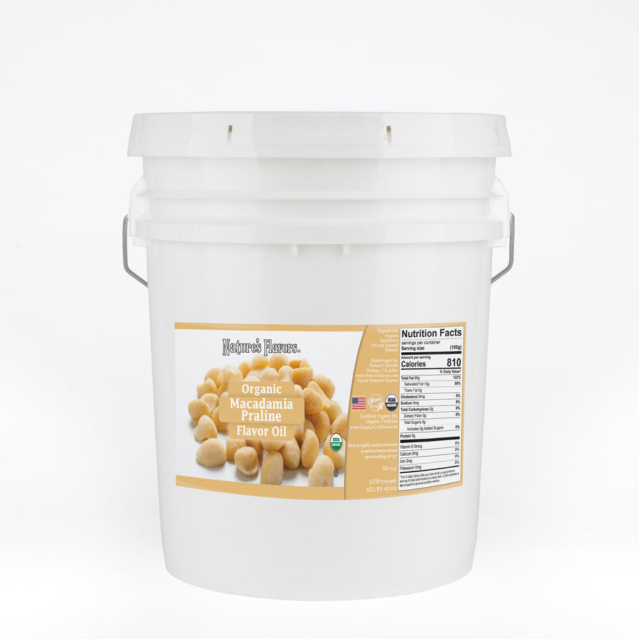 Macadamia Praline Flavor Oil, Organic