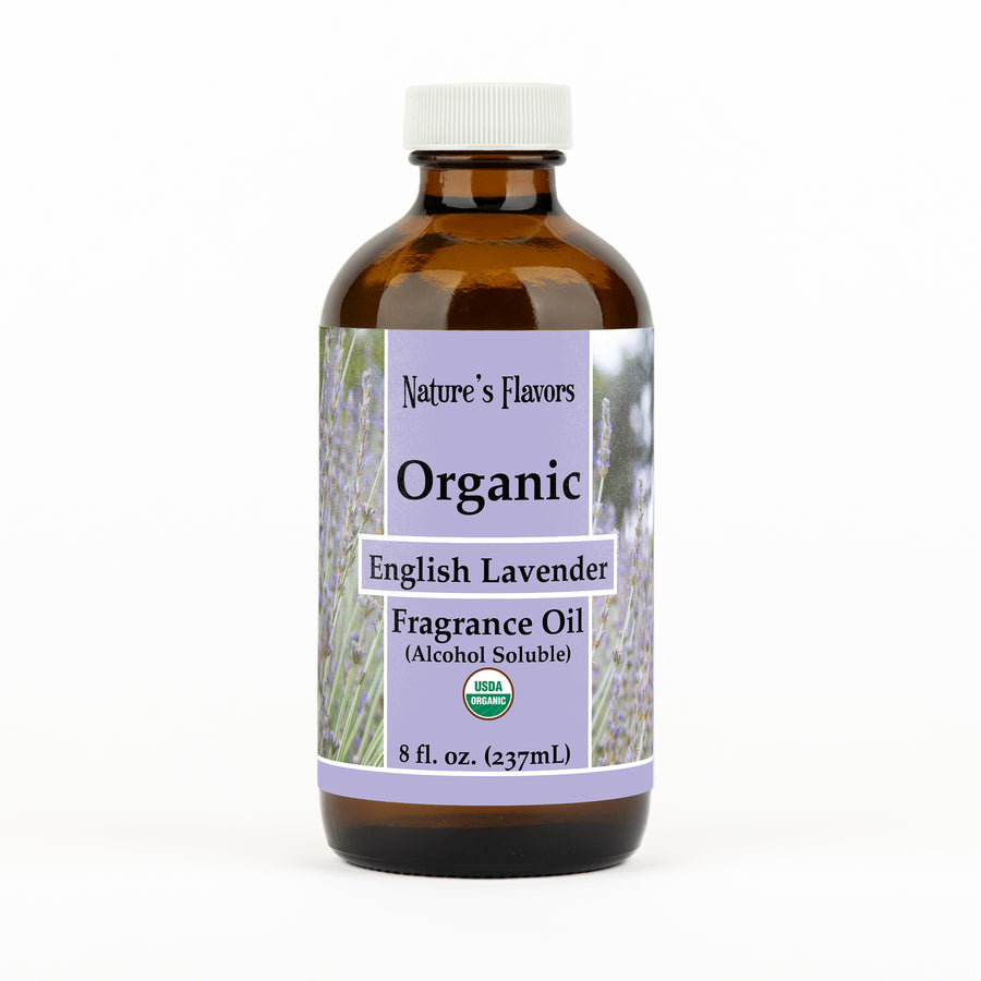 English Lavender Fragrance Oil (Alcohol Soluble), Organic