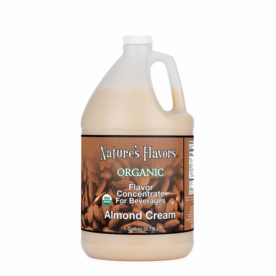 Organic Flavor Concentrate for Beverages, Almond Cream