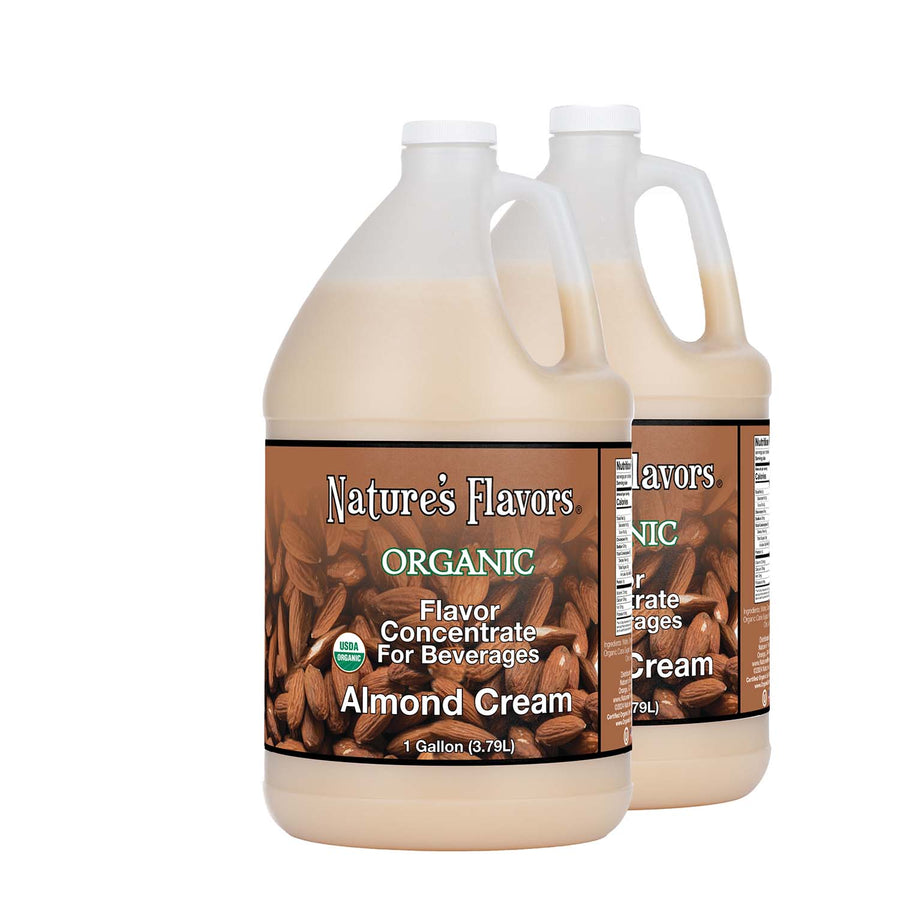 Organic Flavor Concentrate for Beverages, Almond Cream