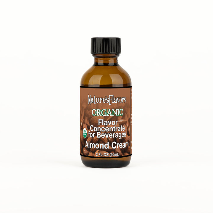 Organic Flavor Concentrate for Beverages, Almond Cream