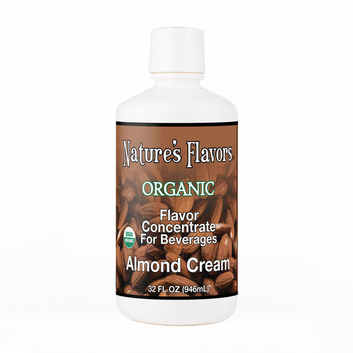 Organic Flavor Concentrate for Beverages, Almond Cream