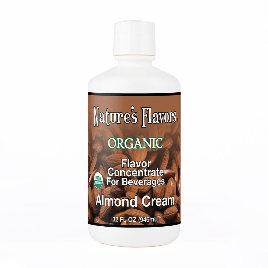 Organic Flavor Concentrate for Beverages, Almond Cream