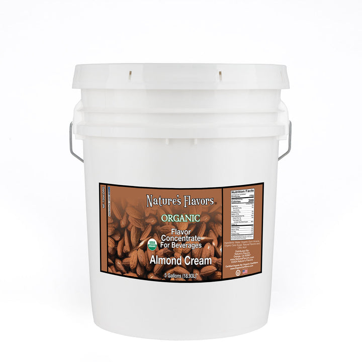 Organic Flavor Concentrate for Beverages, Almond Cream