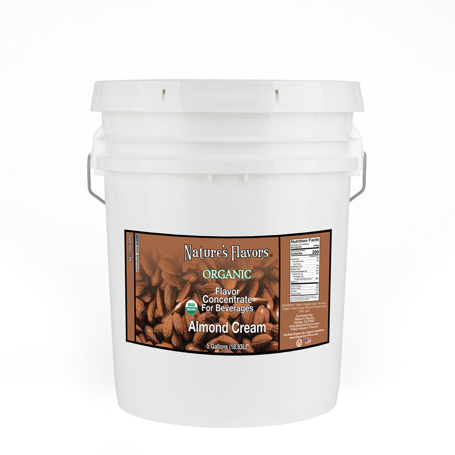 Organic Flavor Concentrate for Beverages, Almond Cream