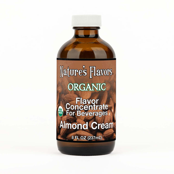 Organic Flavor Concentrate for Beverages, Almond Cream