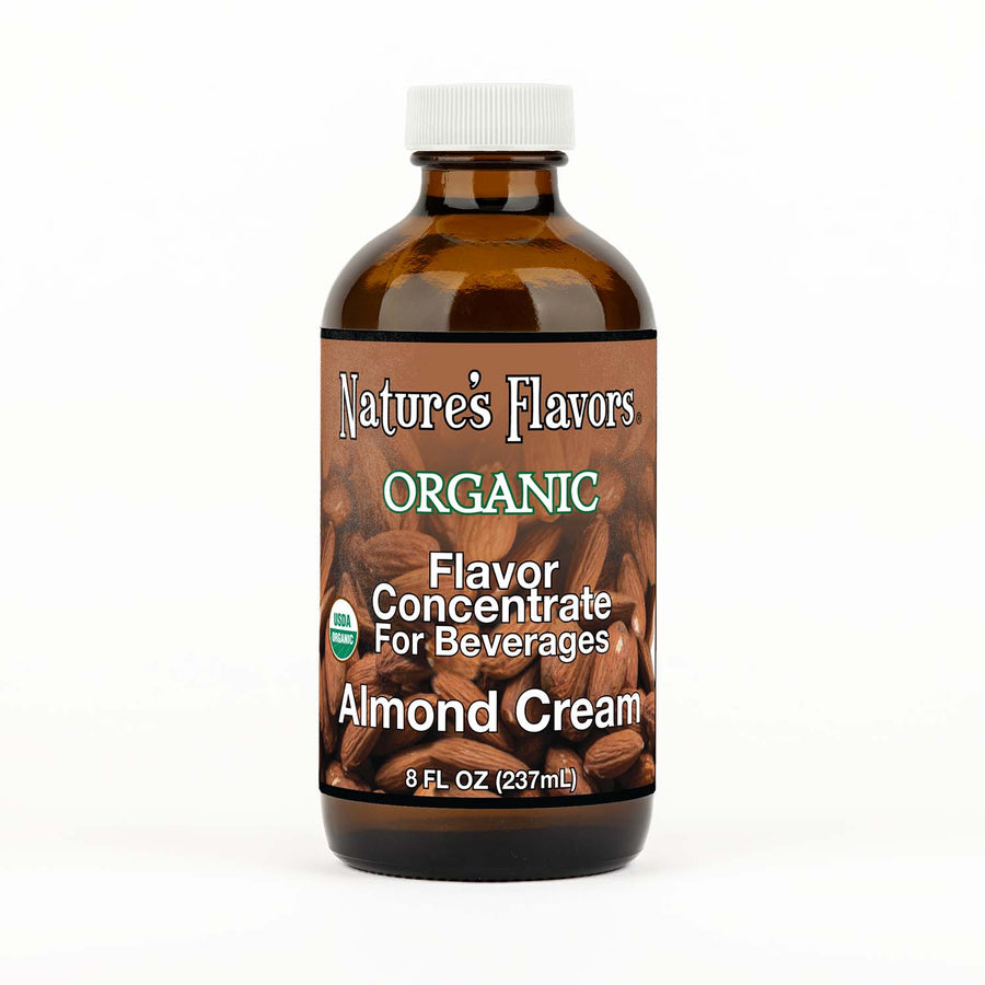 Organic Flavor Concentrate for Beverages, Almond Cream