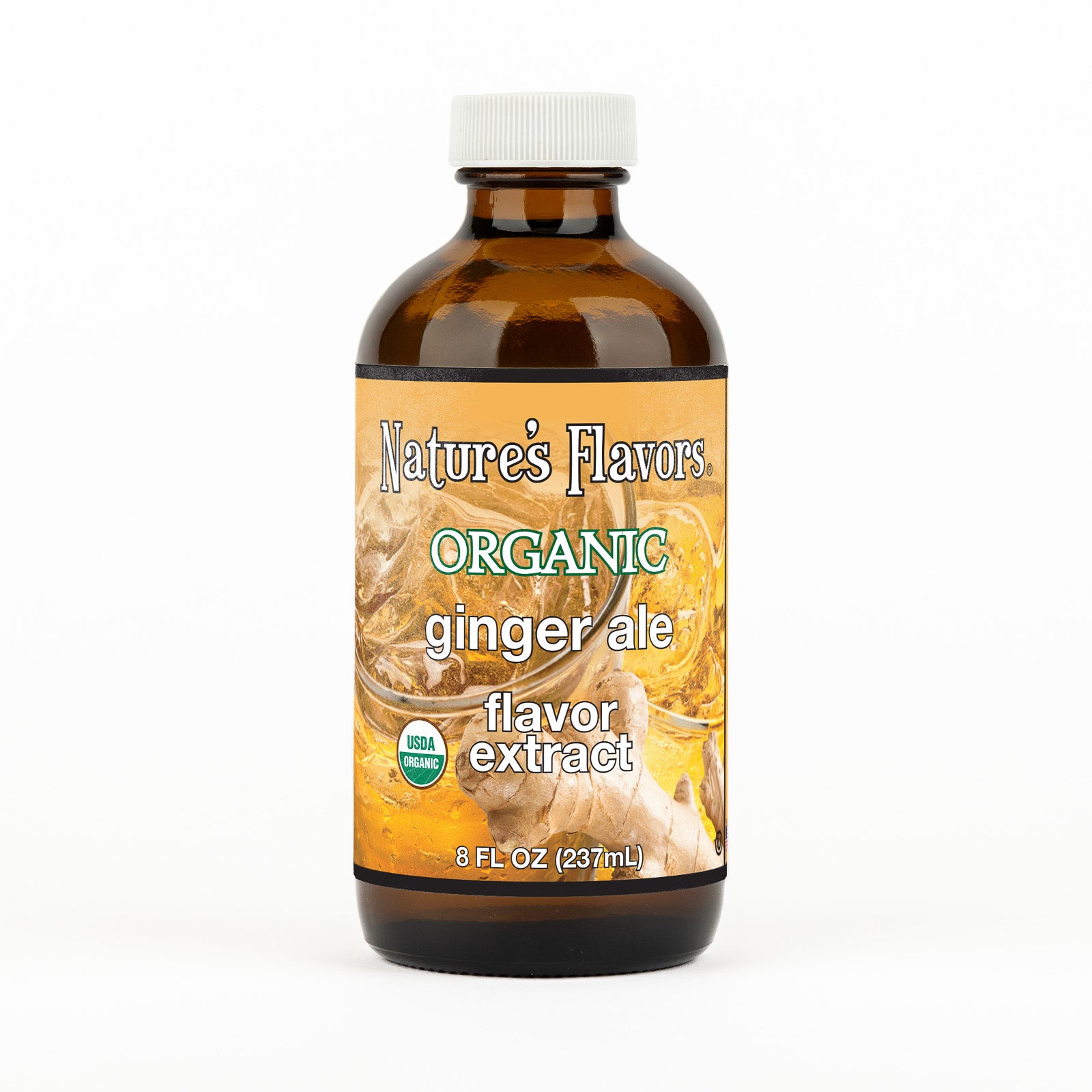 8 oz. | Ginger Ale Flavor Extract, Organic | Nature's Flavors 8 oz. | Ginger Ale Flavor Extract, Organic | Nature's Flavors