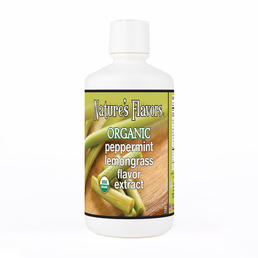 Peppermint Lemongrass Flavor Extract, Organic