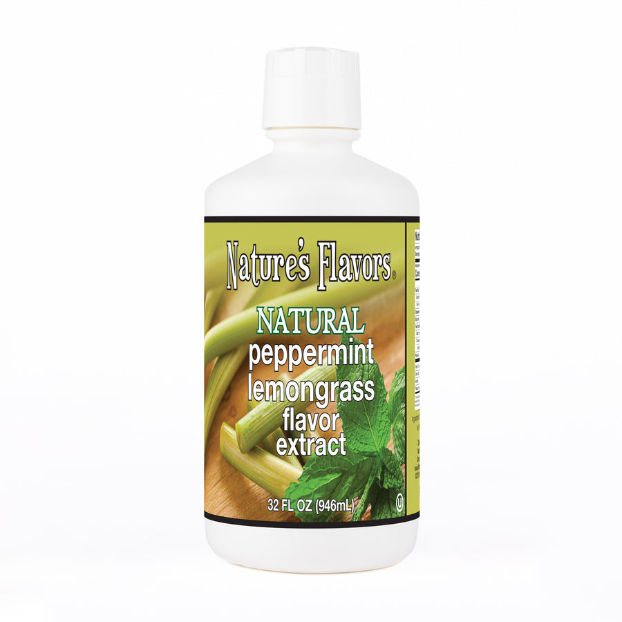 Peppermint Lemongrass Flavor Extract, Natural