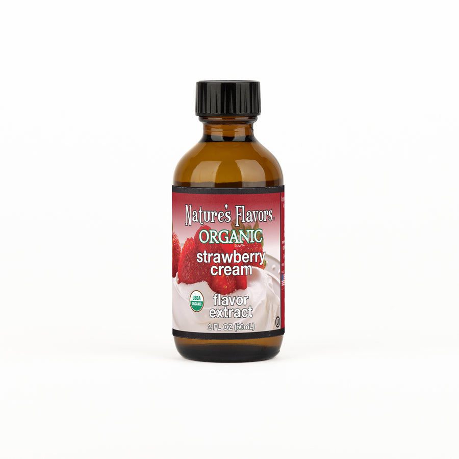 Strawberry Cream Flavor Extract, Organic