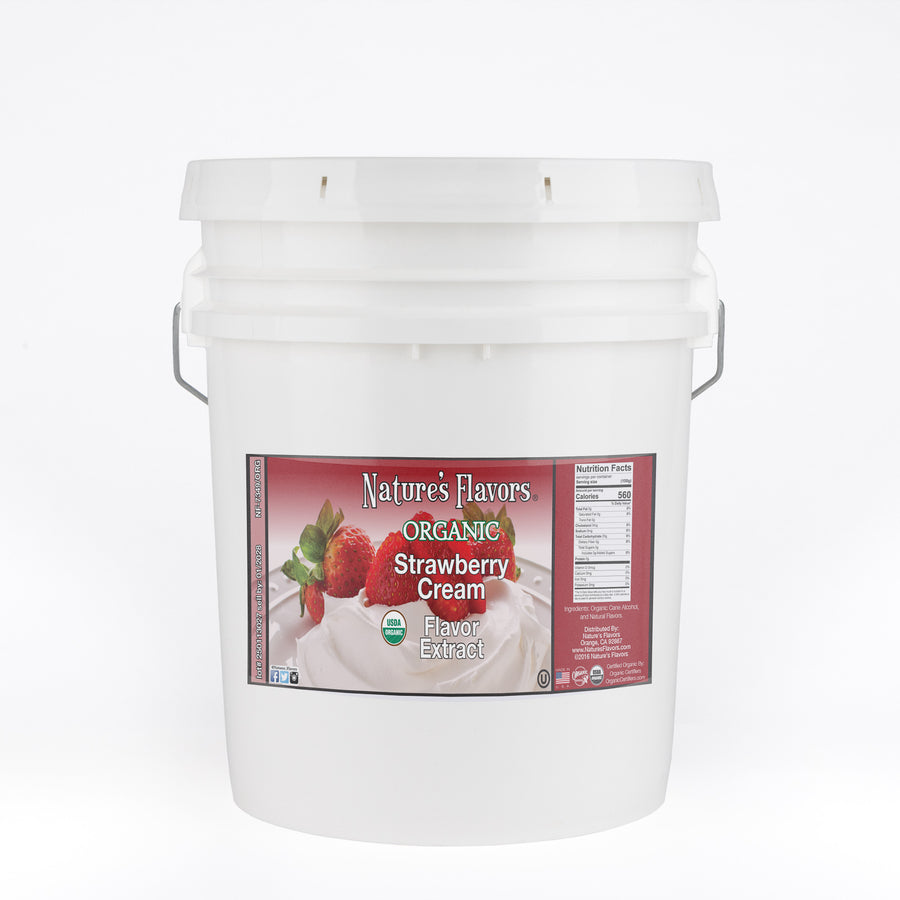 Strawberry Cream Flavor Extract, Organic