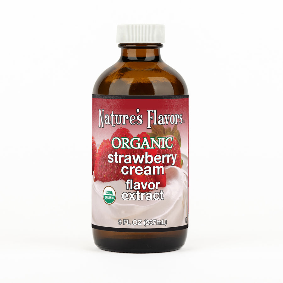 Strawberry Cream Flavor Extract, Organic